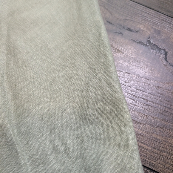 Zelie Linen Sage Vintage Fall/Spring Maxi Skirt with Lace Detail Size Large - Picture 5 of 12